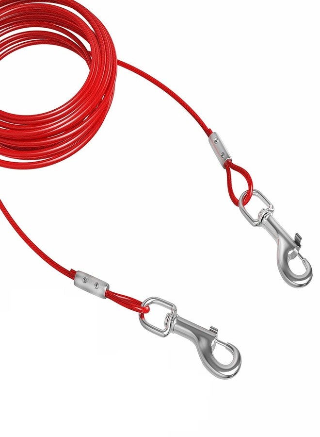 Pups&Pets Dog tie Out Cable and Stake | Heavy Duty Anti Rust Spiral Stake with 16ft Long Strong Wire Leash for Camping and Yard | Stake with tie Out Cable for Medium & Large Dogs up to 125LBS - Image 3